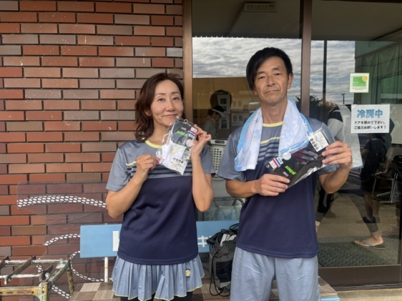100MIXダブルス　準優勝　野津・芦　様