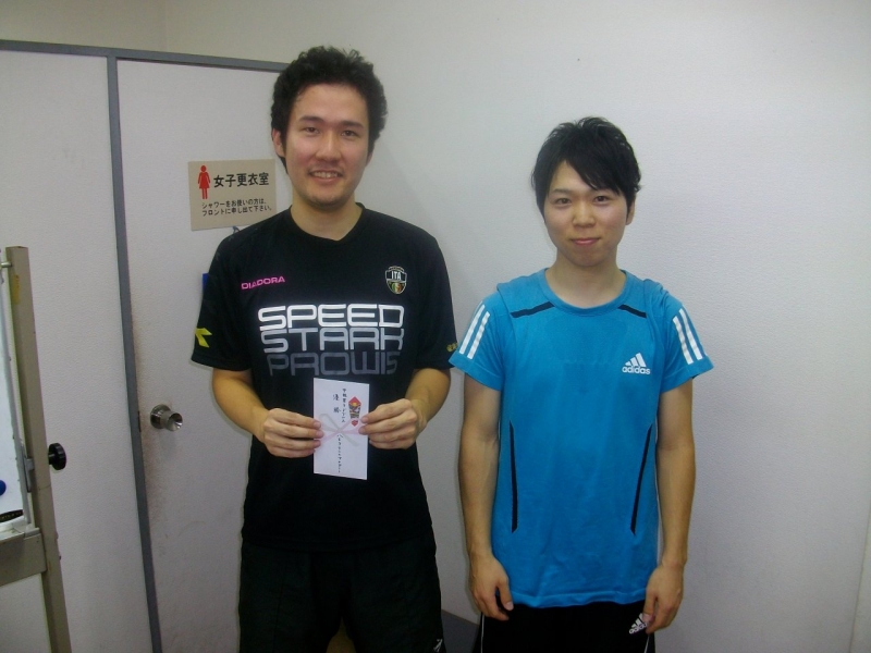 2015　9月大会　中級男子優勝　坂野・上村ペア
