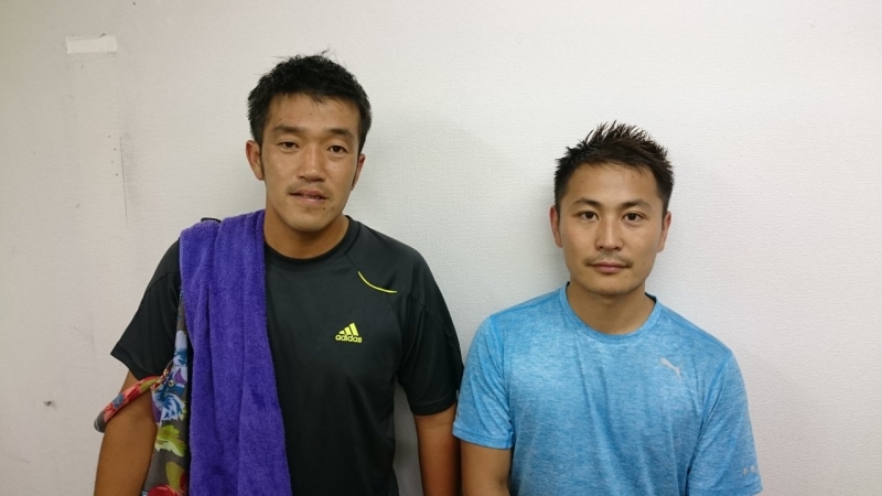 オープン男子ダブルス2016　7月大会準優勝　川本・中嶋ペア
