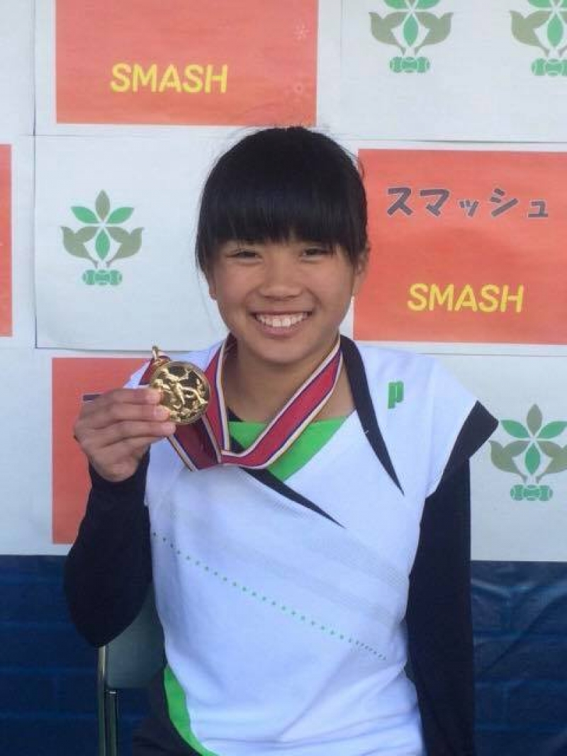 1701 スマッシュカップ　14歳以下女子シングルス　優勝　平田　葵選手