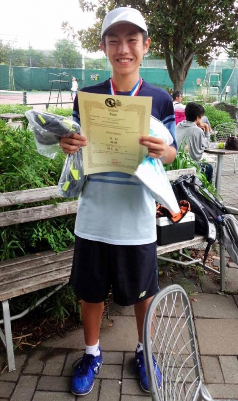 1708　村上　涼選手　グリーンカップ埼玉オープンサマージュニア14歳以下優勝