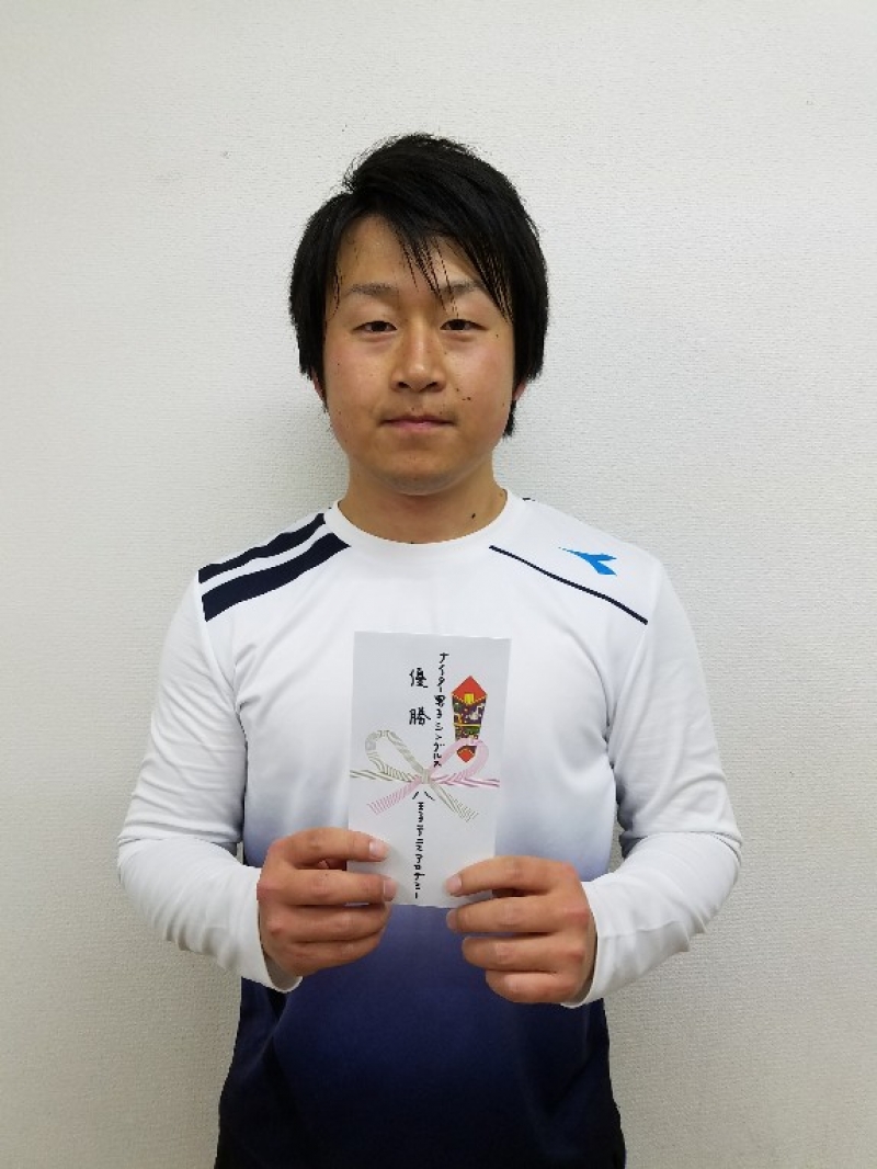 男子シングルス1月大会　優勝 小園　様