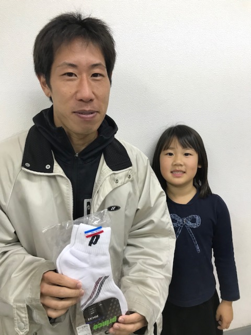 男子シングルス12月大会準優勝　棈松　様